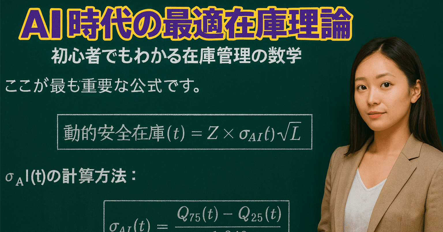ai　30点 AI 時代の最適在庫理論 - 初心者でもわかる在庫管理の数学｜MatrixFlow