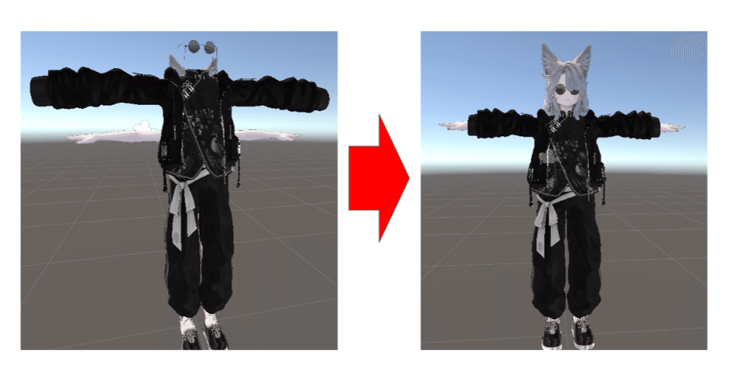 馬鹿でもできるblenderを使わない非対応衣装の着せ方｜aruma