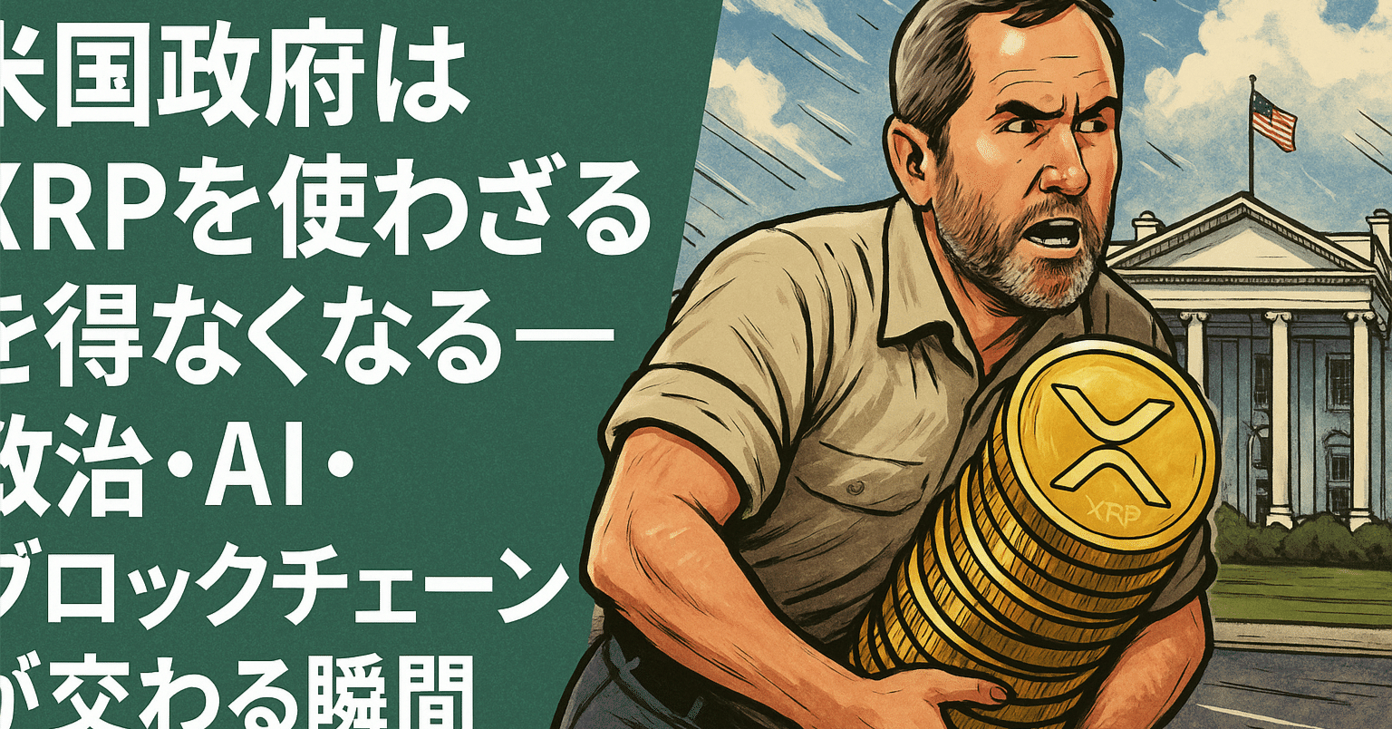 米国政府はXRPを使わざるを得なくなる──政治・AI・ブロックチェーンが交わる瞬間｜光本貴一｜XRP / Ripple