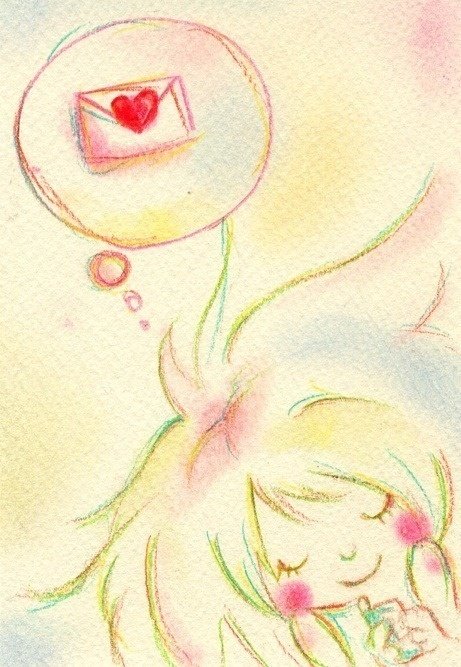 メール返ってくるかなぁ でも電話がきたらもっとうれしいなぁ Mie イラスト屋さん Note