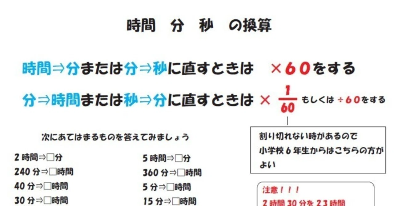 小学生算数 時間 分 秒への変換|ブリッジぷりんと