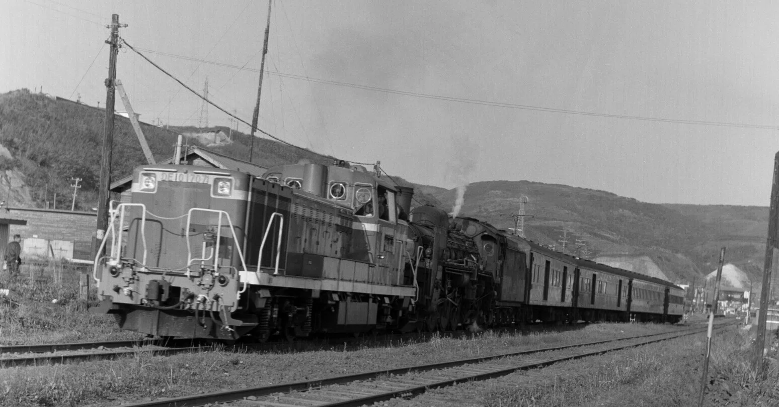 ネガフィルム 鉄道写真 古い 中野駅 蒸気機 昭和30年代 35mm - 昔の