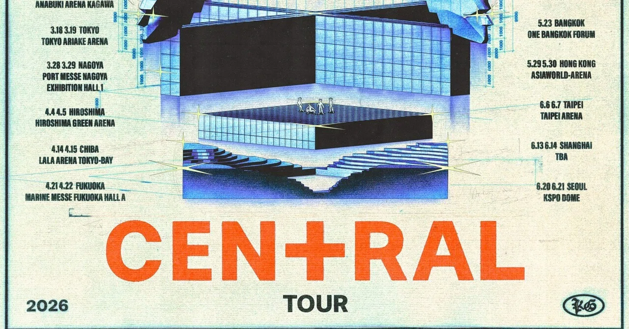 King Gnu CEN+RAL Tour 2026」の日程決定！｜ヨシタカスズキ