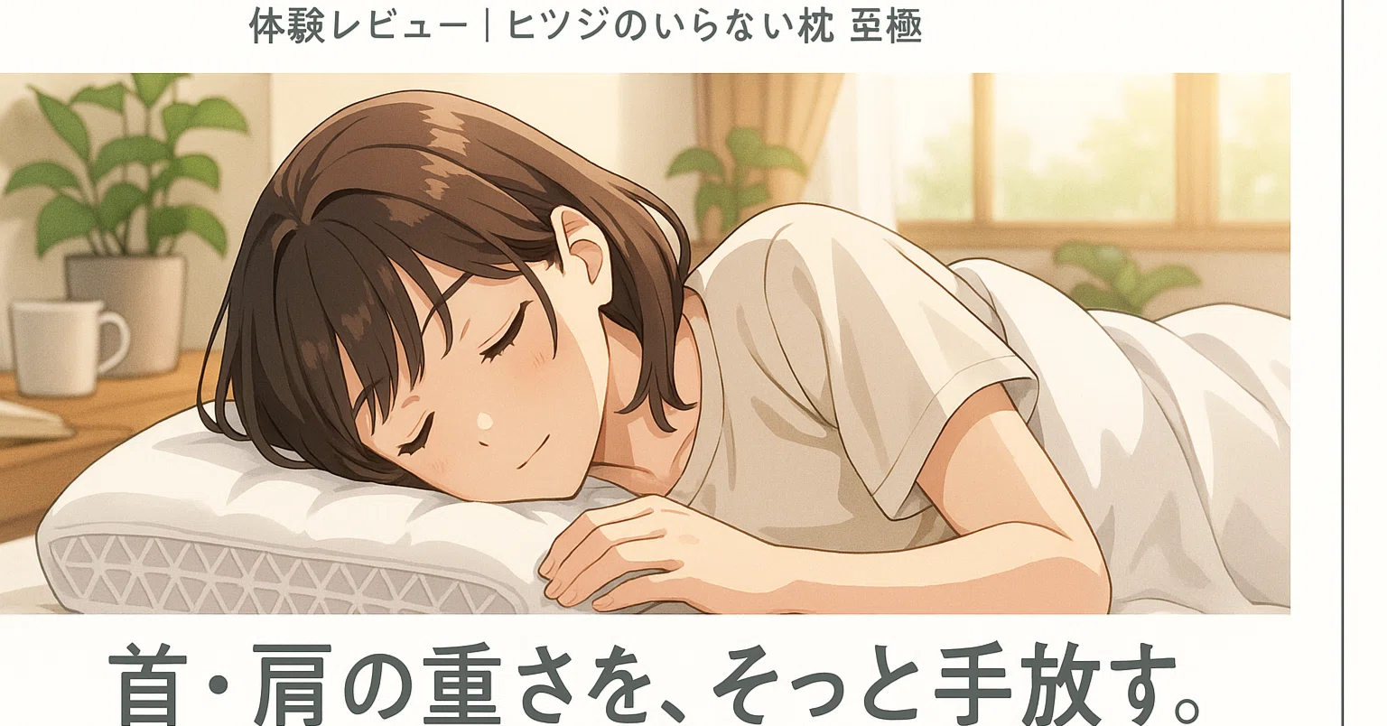 体験談】もう枕ジプシーは卒業！「ヒツジのいらない枕 至極」が私の朝