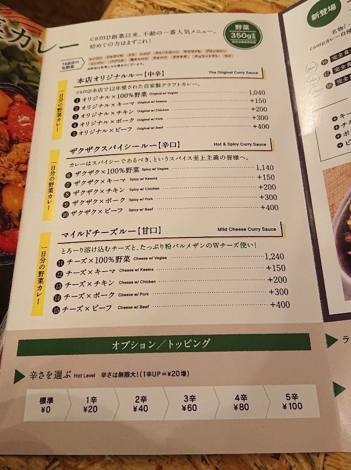 ヘルシーなのに満足度1 謎のカリカリが決め手 野菜たっぷりのカレー 野菜を食べるカレーcamp 代々木本店 じょいっこ Note