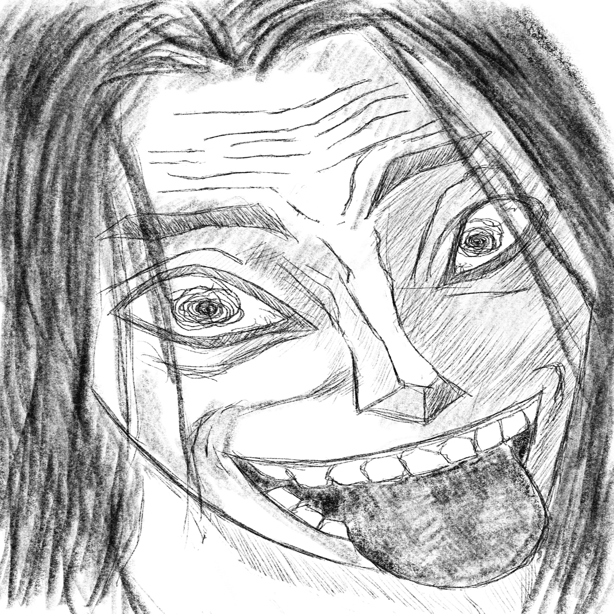 お絵かき練習】#040『フェイスレス（からくりサーカス）』｜山田えみる