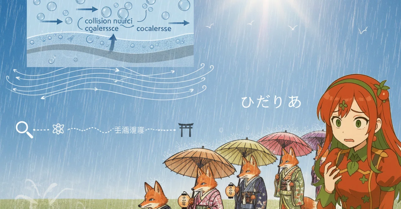 【晴れてるのに雨が降る?——ひでりあめの気象学と民俗学】晴れてるのに雨が降る?——『ひでりあめ』の気象学と民俗学|とまとの気分次第研究所