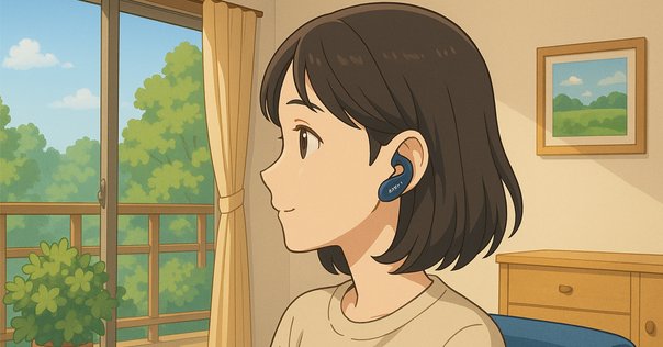 EO SPACE ブラック 骨伝導イヤホン EO SPACE（オープンエア型イヤホン）の使用