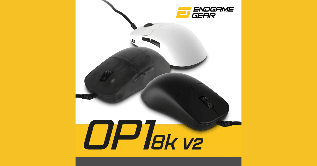 Endgame Gear、新センサー搭載の超低遅延ゲーミングマウス「OP1
