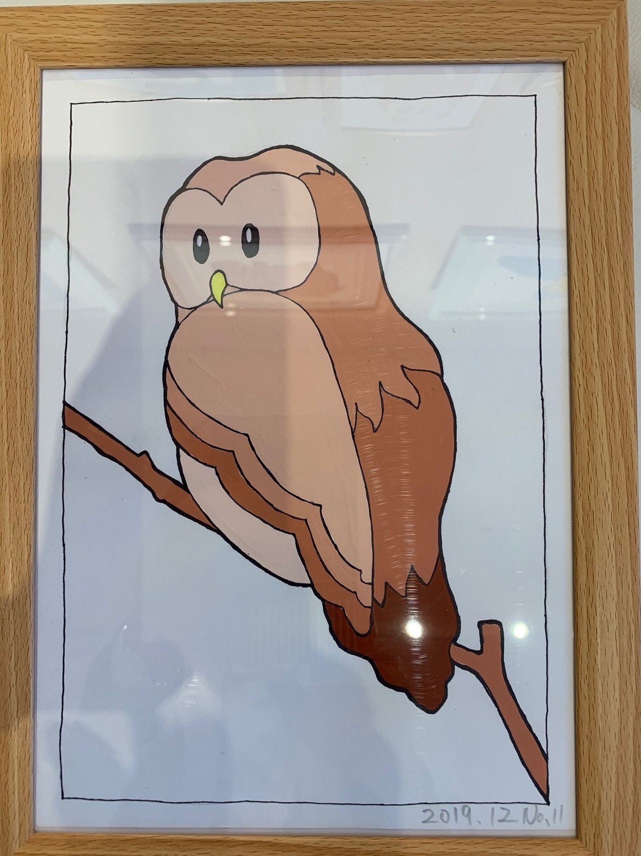 フクロウのイラスト 画家 小島稔 Note フクロウのイラスト 画家 小島稔 Note
