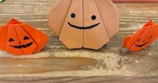 折り紙 かぼちゃのおばけ｜えみのほのぼの日記