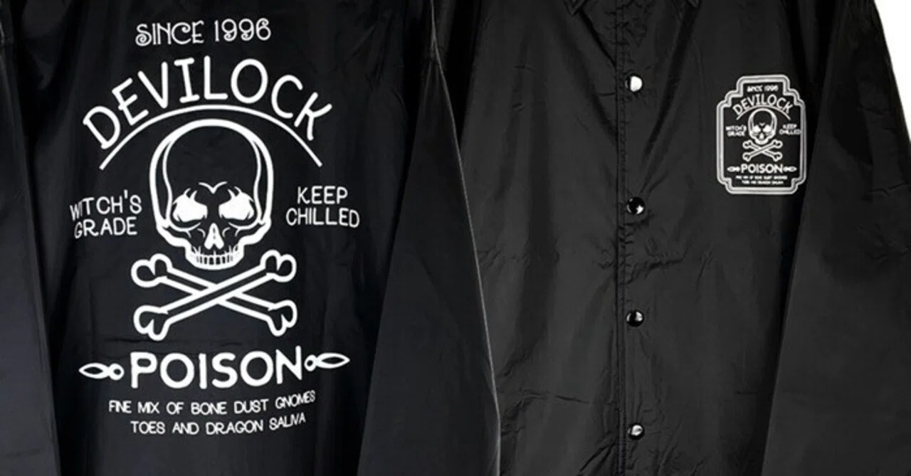 DEVILOCK / デビロック』新作コーチジャケット「DEVILOCK POISON COACH