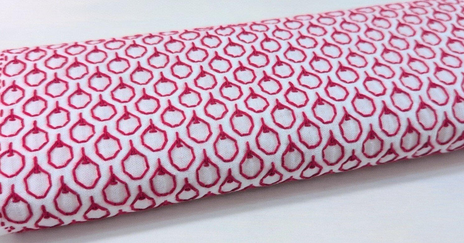 趣味の時間／刺し子『りんご』｜Yukiまむ