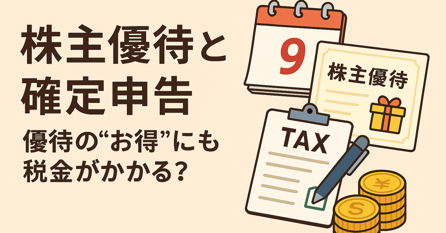 🏦 株主優待と確定申告｜優待の“お得”にも税金がかかる？｜税と資産の知恵袋｜FP×元税理士