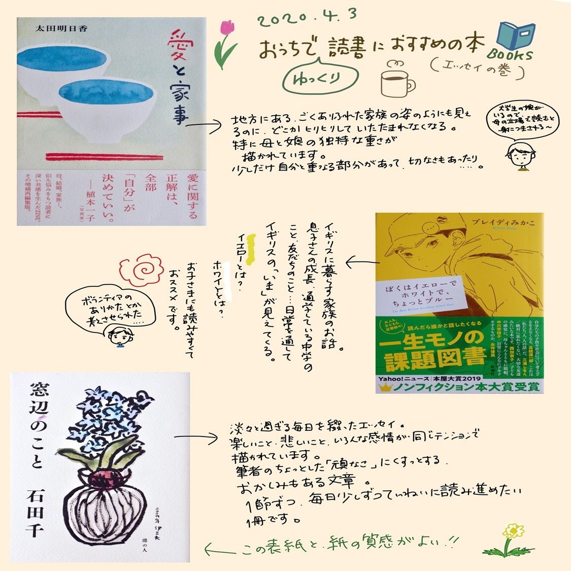 おすすめの本 エッセイ編 シマシマしまね の本棚から くらしアトリエ 地域と暮らしの発信 Note