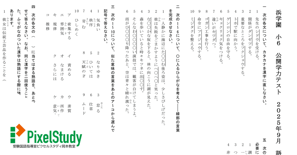 浜学園　小４　国語　９年分　2024年~2016年　公開学力テスト 浜学園 小4 最新版 2024年 公開学力テスト 4教科