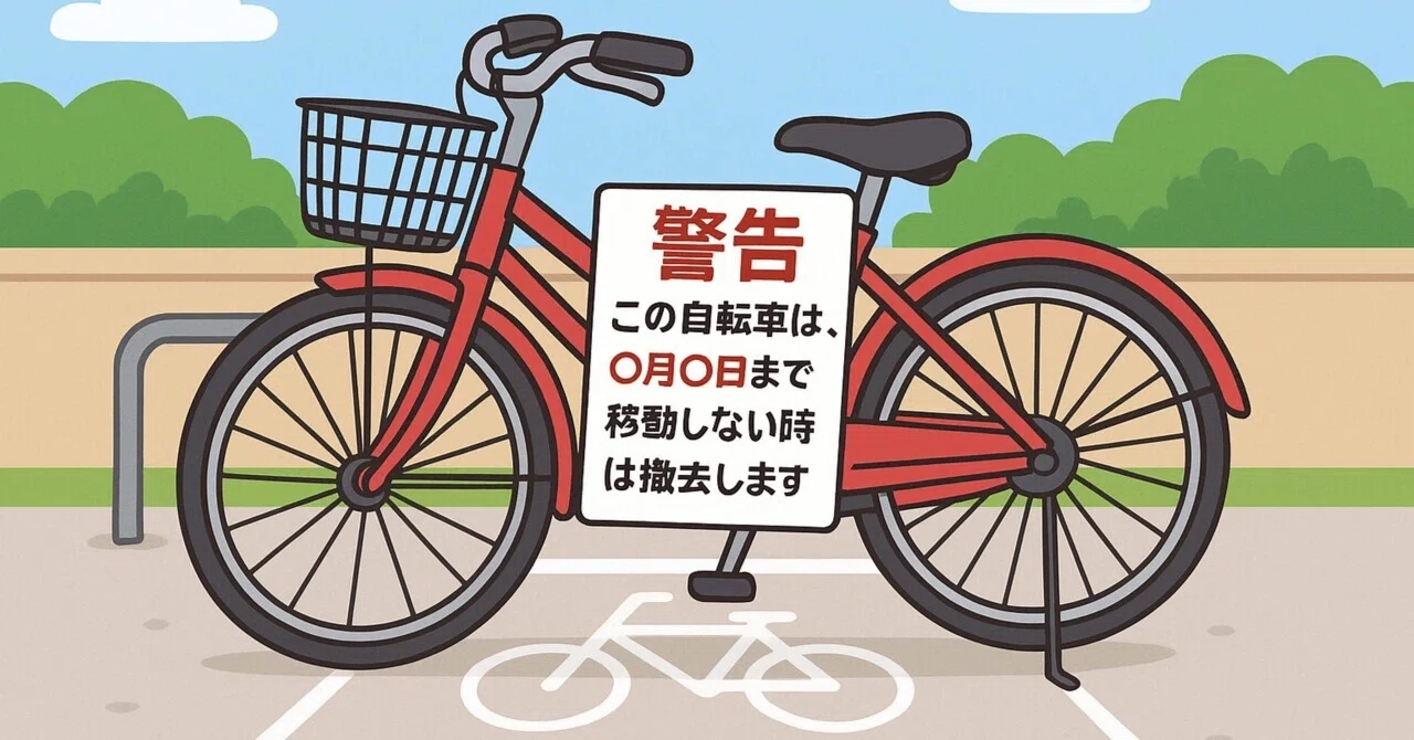 放置 自転車 通報