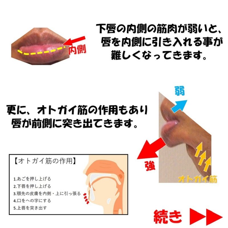 下 唇 を 内側 に 入れる 心理