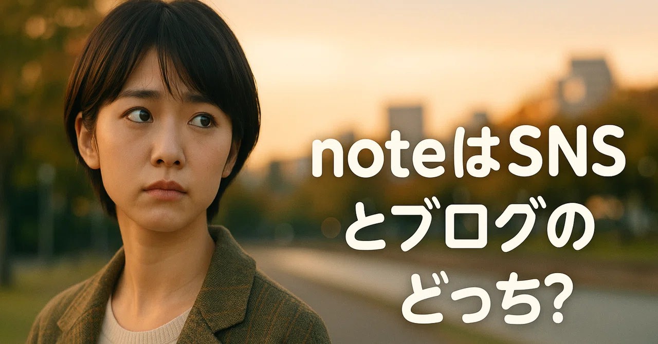 noteは“SNS”と“ブログ”、どっちの意識で使うべき?|ヒツジ@AI×note副業・メディア資産構築家🌈