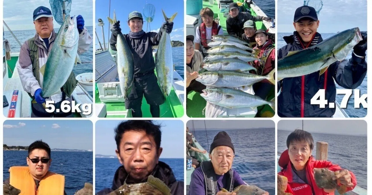 泳がせ】ワラサの活性良し！3-5kg級のヒット連発！｜あまさけや丸