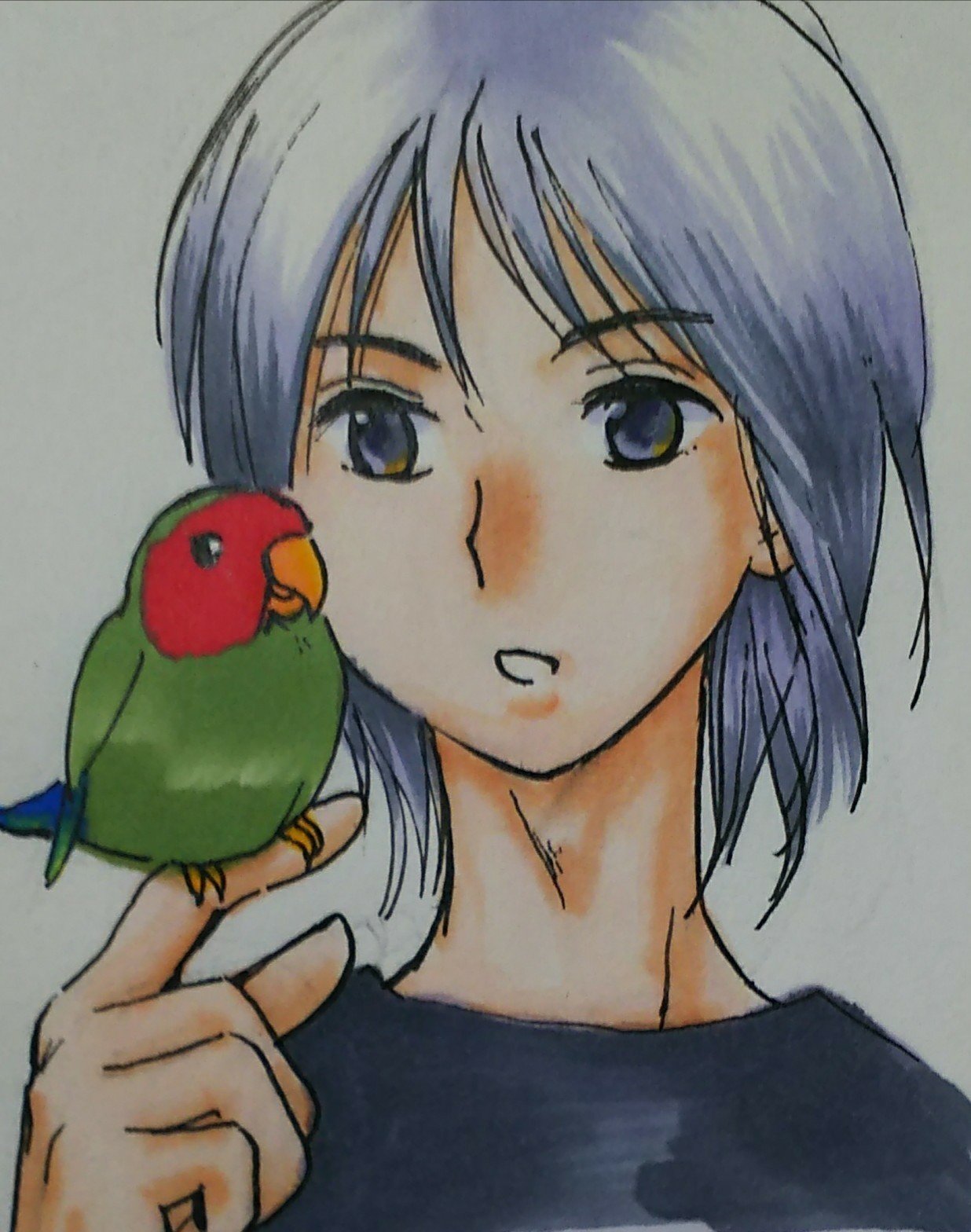 インコ男子 阿北ボタン Note