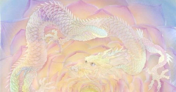 龍神 絵画 金龍銀龍ホシノイトナミ 結び～金銀龍～ | 幻想画家・奥田