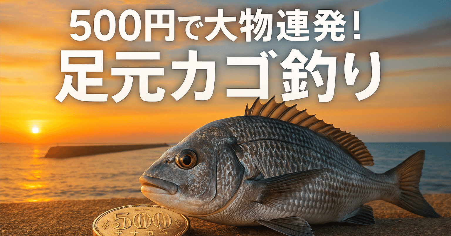 大物連発】足元カゴ釣り完全ガイド｜ウキ不要・遠投不要で初心者でも