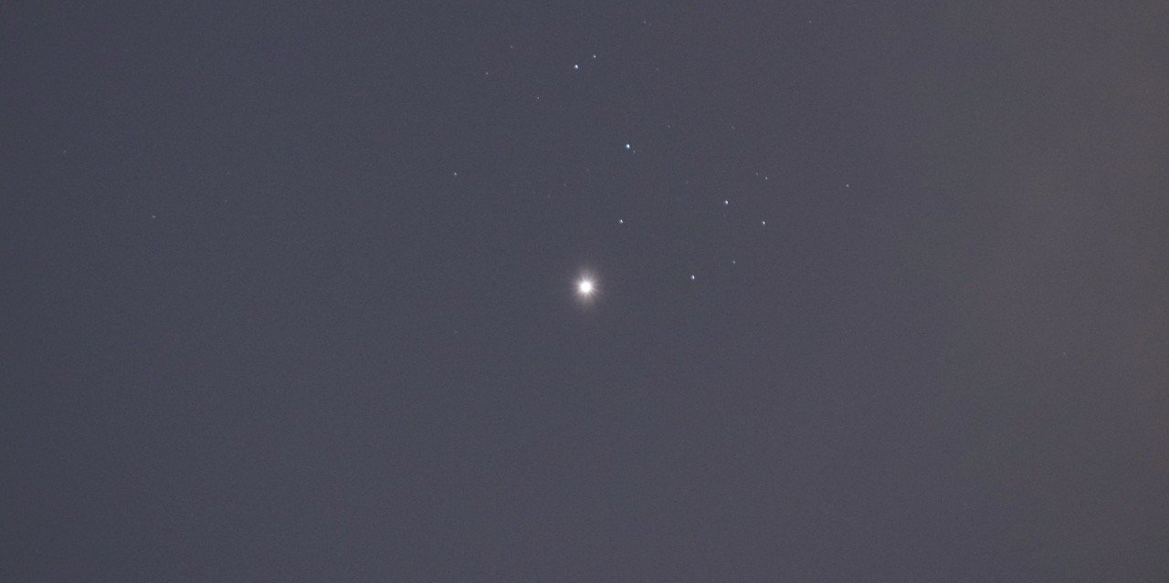 金星とスバルの接近 4 3 星 16 フレネル Note