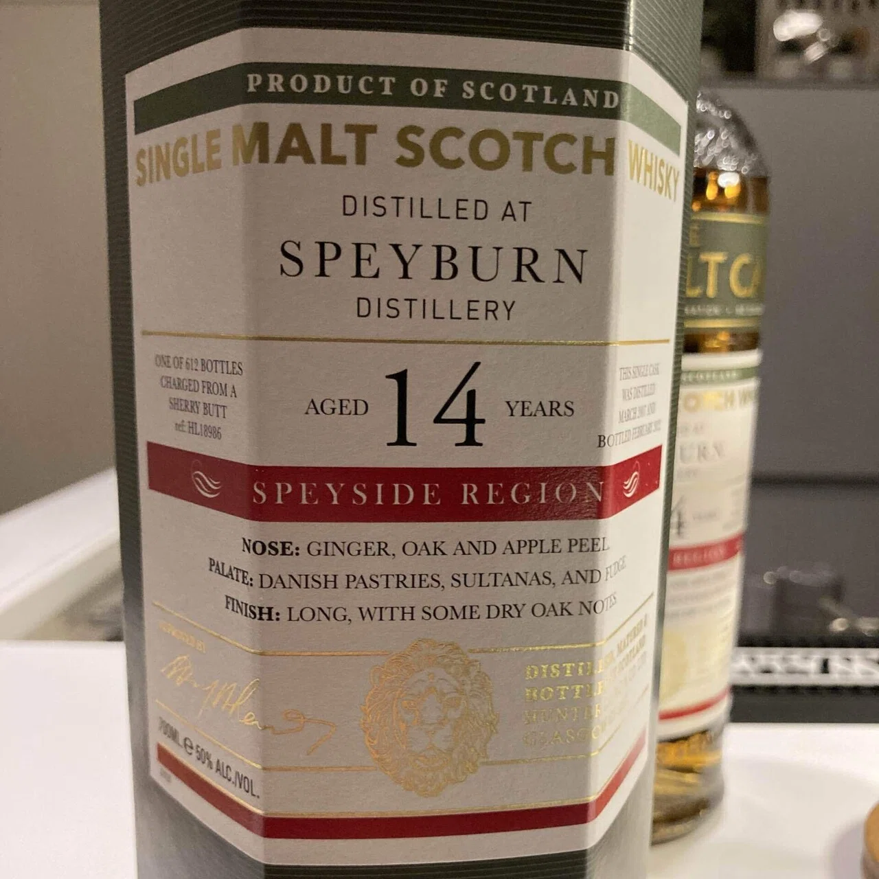 Rating 7/7] Old Malt Cask Speyburn 14 Year Old | Enchanting Ginger
