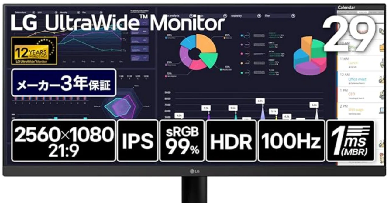 LG製 29U511A-B Amazon.com: LG UltraWide Monitor 29U511A – 29” WFHD (2560x1080
