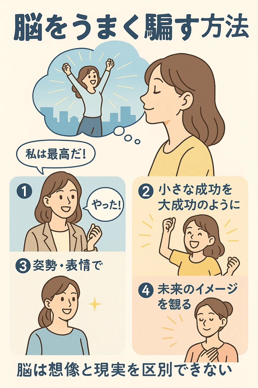 🧠 脳を騙す=脳を味方につけるコツ|kimi