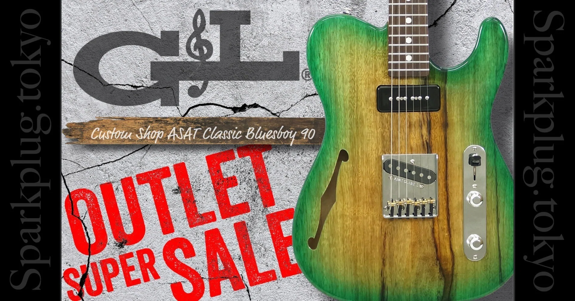G&L祭り！USAカスタムショップ製の特別な「ASAT Classic Bluesboy 90