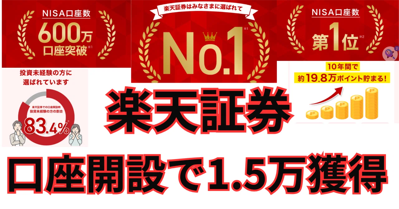 楽天証券】紹介コードはどこ？口座開設で1.5万円以上もらえる裏技とは