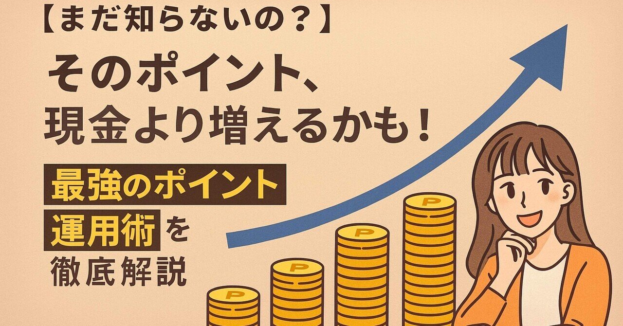 まだ知らないの？】そのポイント、現金より増えるかも！最強のポイント運用術を徹底解説｜たなやん｜Vポイントびより【FP解説】