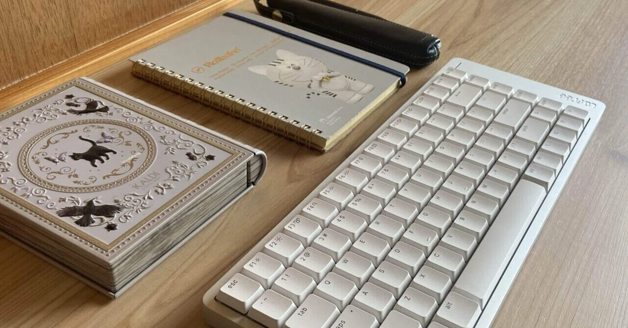 noteの売上でカルディのブック缶をガジェットケース&iPadmini7スタンド