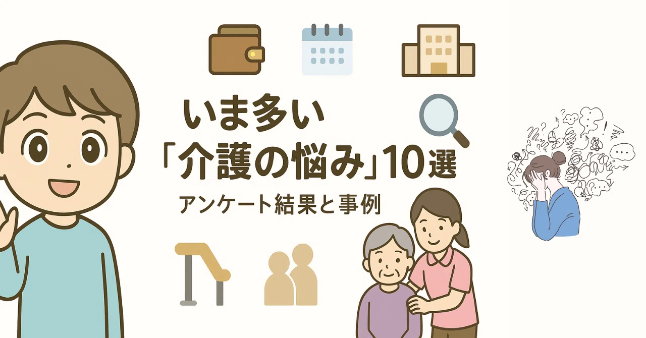 いま多い「介護の悩み」10選｜アライブ