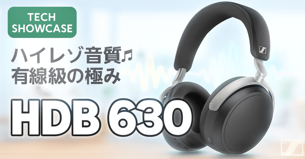新着ギア〉 SENNHEISER HDB 630 — 有線級を追求したワイヤレス