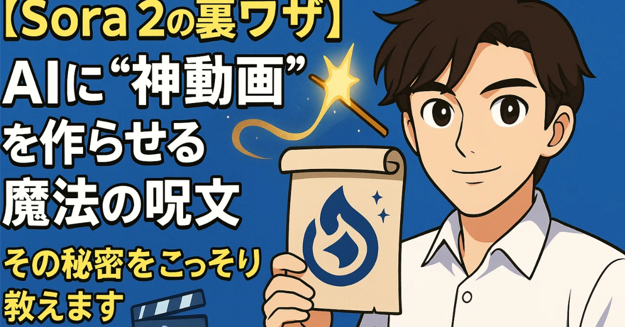 Sora 2の裏ワザ】AIに“神動画”を作らせる魔法の呪文、その秘密を