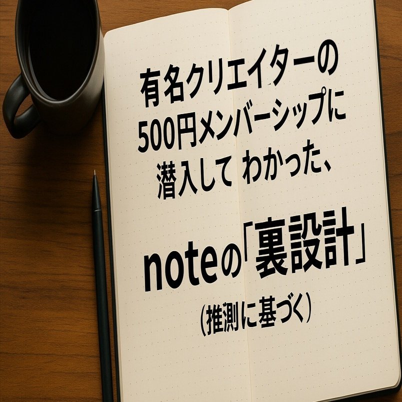有名クリエイターの500円メンバーシップに潜入してわかった、noteの“裏