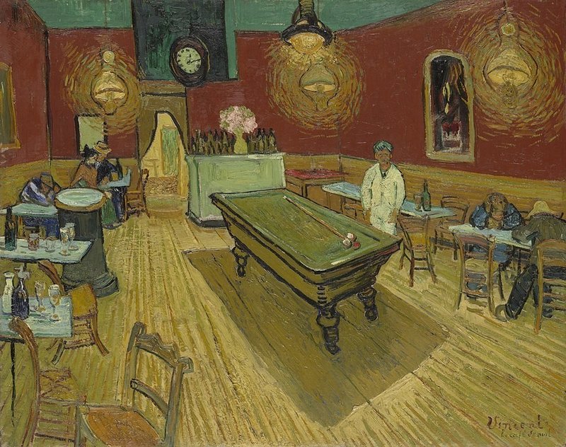 1888『夜のカフェ』912px-Vincent_Willem_van_Gogh_076