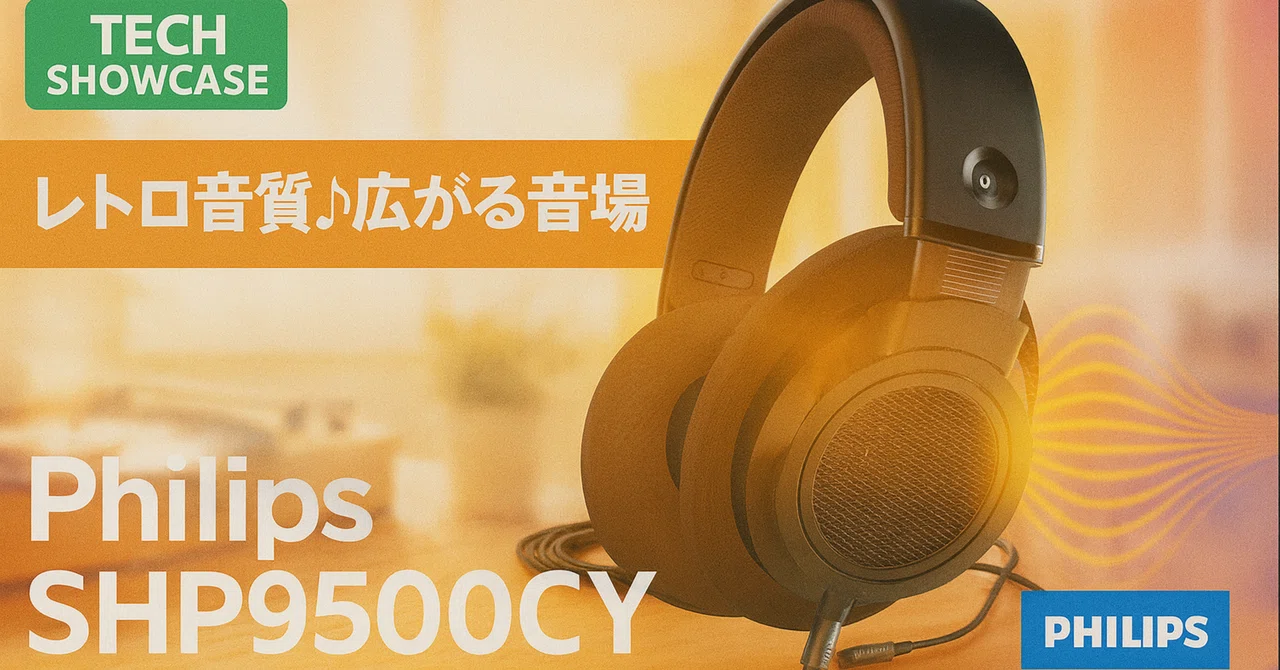新着ギア〉 Philips SHP9500CY — 開放型で広い音場を楽しむレトロ