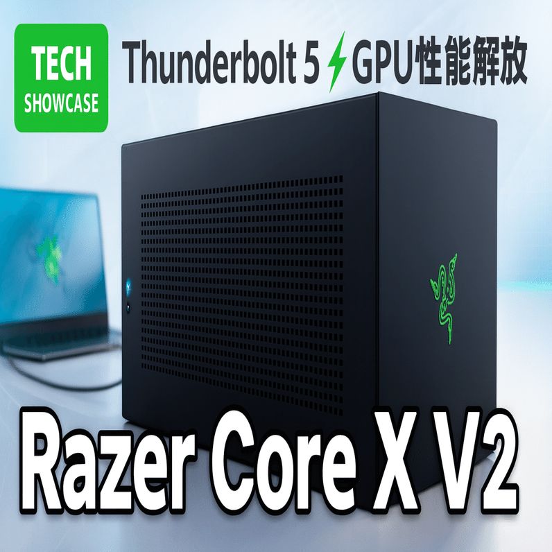 新着ギア〉 Razer Core X V2 — Thunderbolt 5対応の次世代eGPUケース