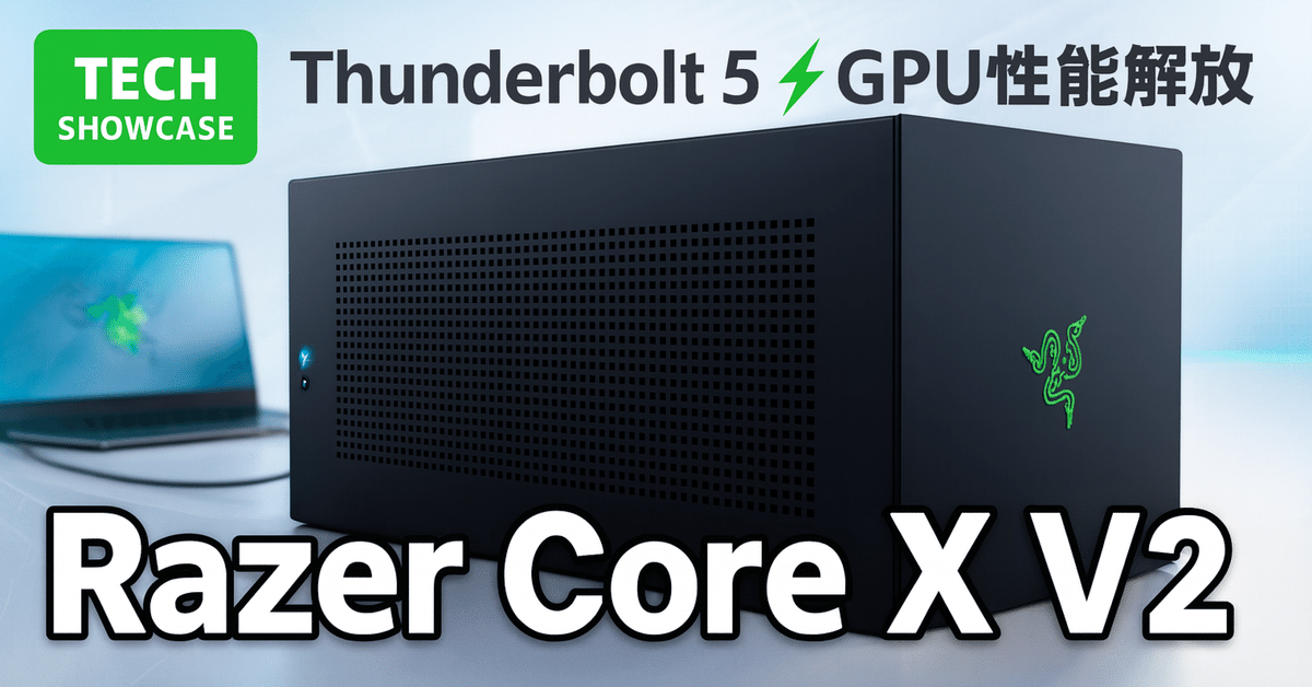 新着ギア〉 Razer Core X V2 — Thunderbolt 5対応の次世代eGPU