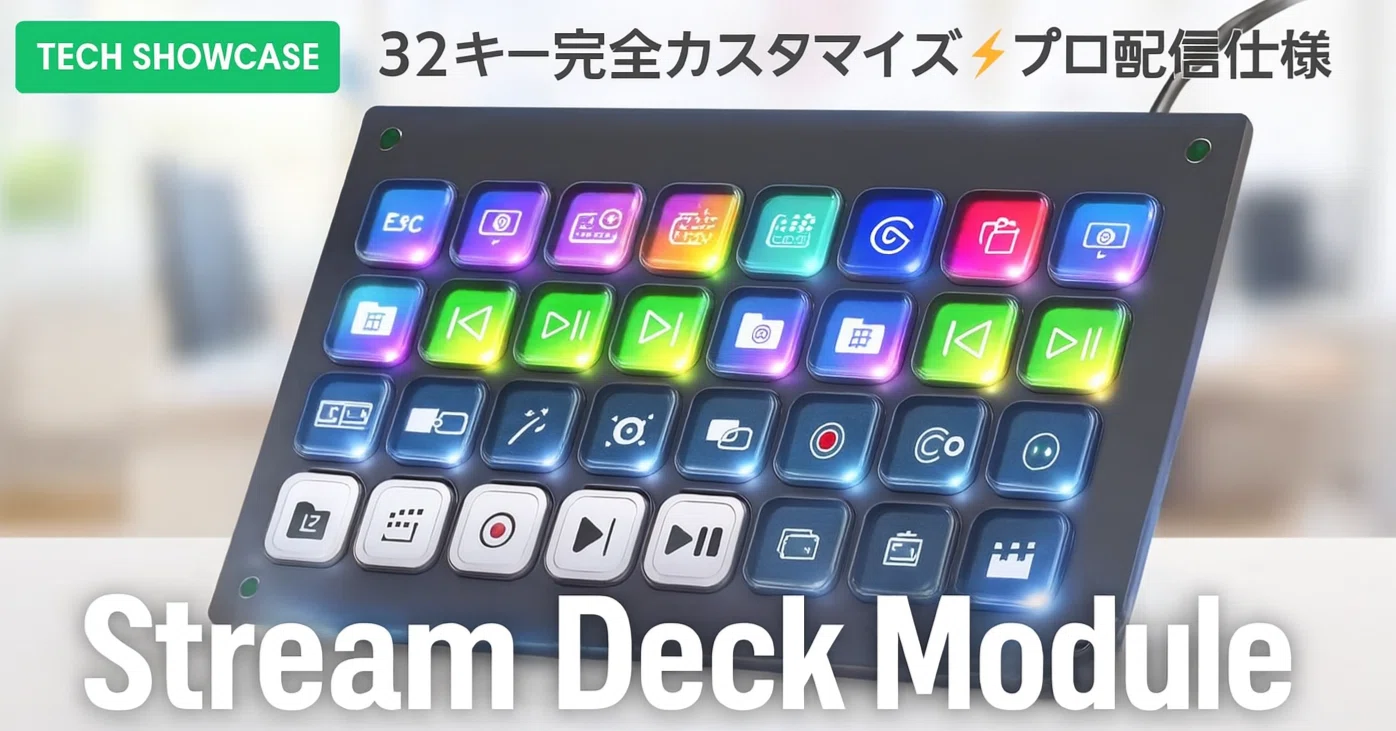 新着ギア〉 Elgato Stream Deck Module — 組み込みで