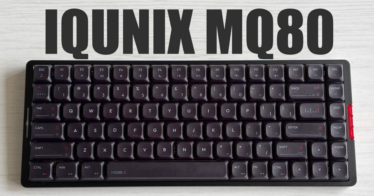 IQUNIX MQ80 ブラック iQunix（アイキューニックス） MQ80