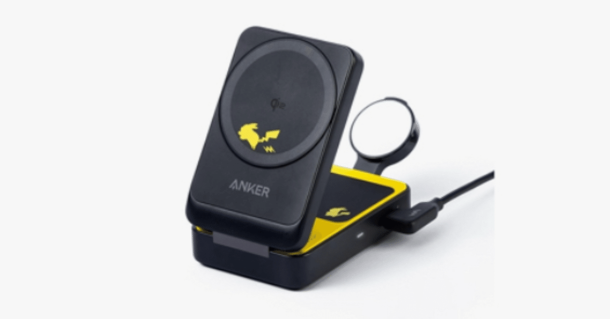 Anker マグネット式ワイヤレス充電器 ピカチュウモデル（Qi2対応
