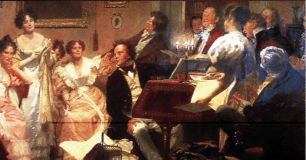 1819年‐1820年 22-23歳のシューベルト、💗シューベルティアーデ