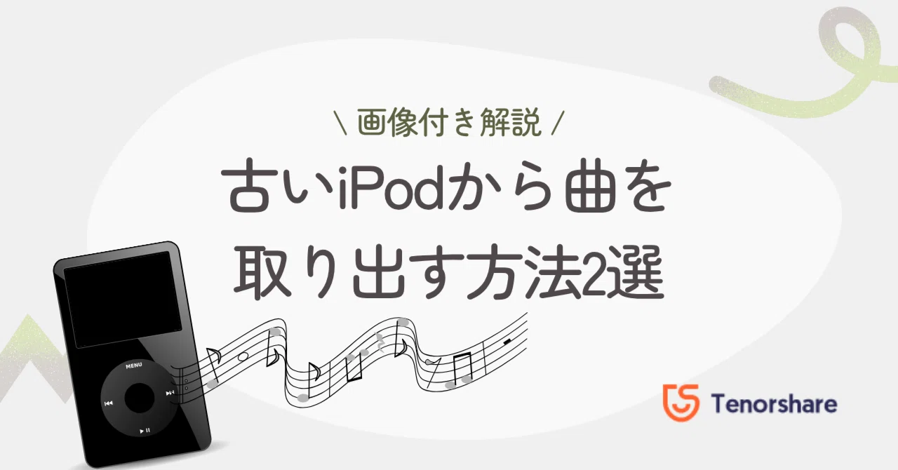 完全ガイド】古いiPodから曲を取り出す方法2選｜株式会社Tenorshare