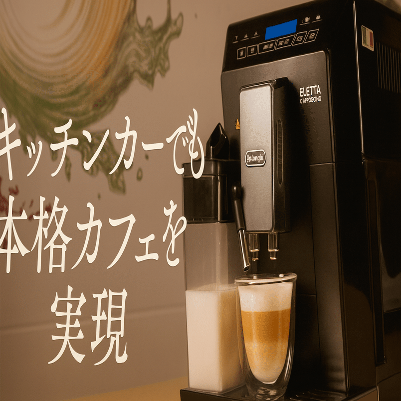 キッチンカーで本格カフェを実現！デロンギ業務用全自動エスプレッソ