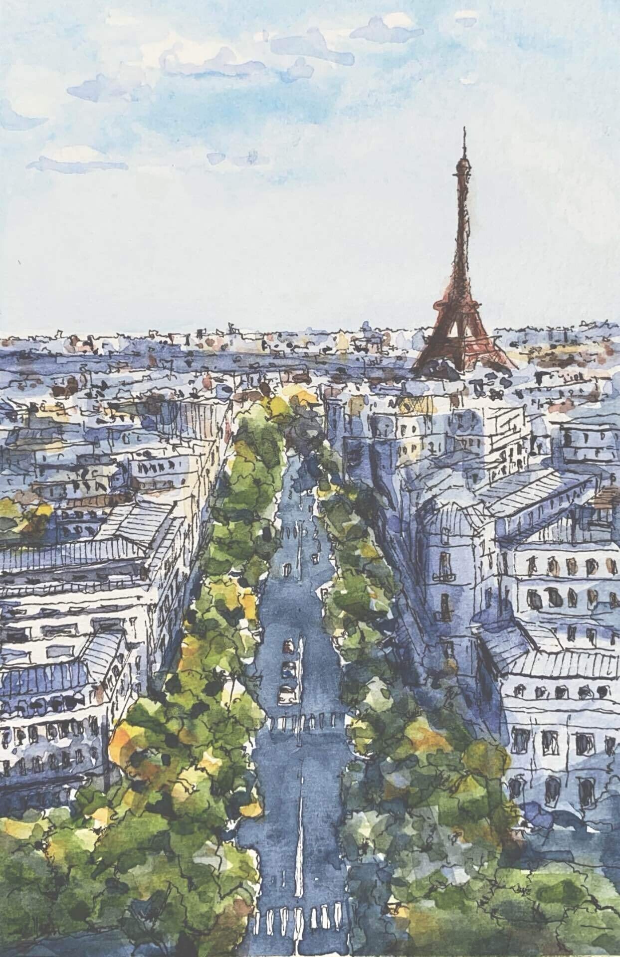 第1回 ペンと水彩で描く遠近感｜写真で学べるワークショップ講座｜TAKA